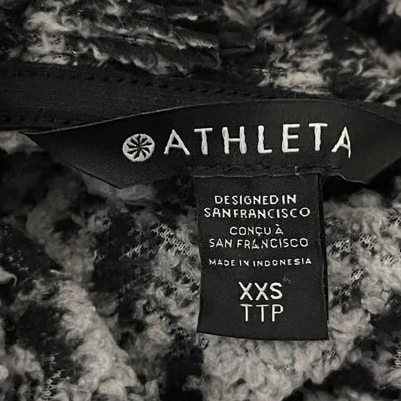 Athleta XXS Glacier Black Tugga Sherpa Hoodie - Picture 6 of 8
